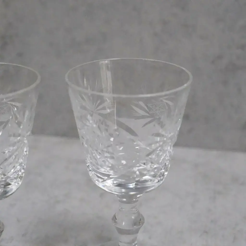 アンティーク アペリティフグラスⅡ フランス 小さなシェリーグラス/アンティーク食器2