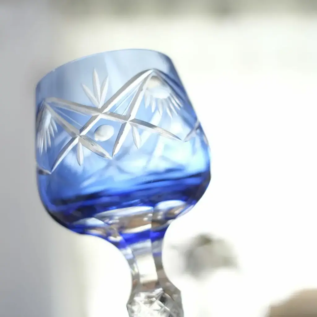 ヴィンテージ クリスタルワイングラス ミッドセンチュリー Nachtmannナハトマン/アンティーク食器4