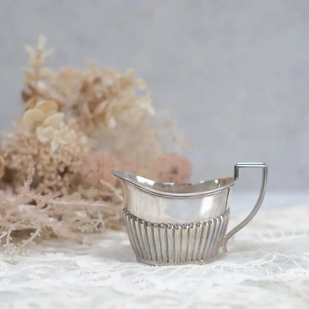 アンティーク ミルクポットⅢ シルバープレート イギリス ミルクジャグ ミルクピッチャー