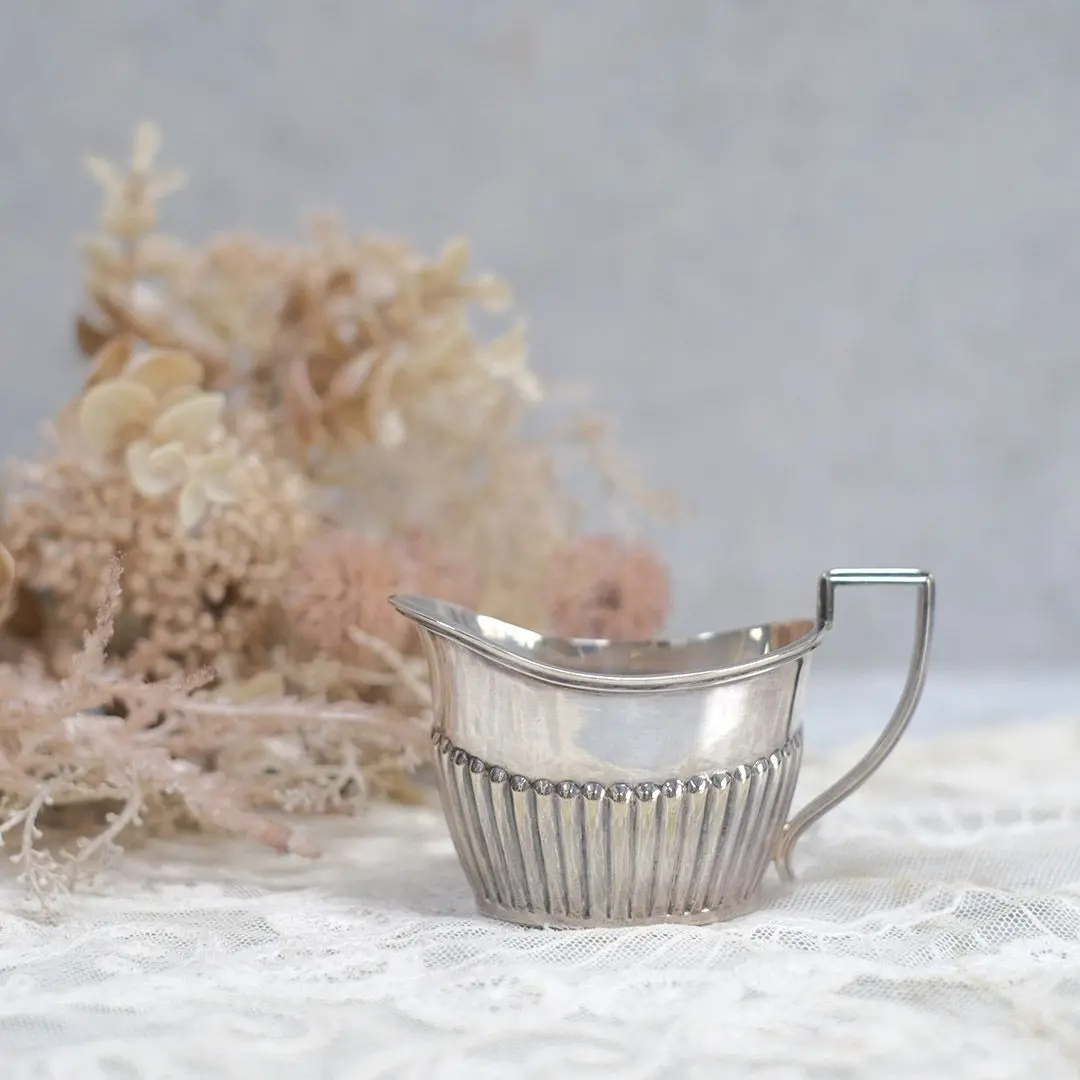 アンティーク ミルクポットⅢ シルバープレート イギリス ミルクジャグ ミルクピッチャー