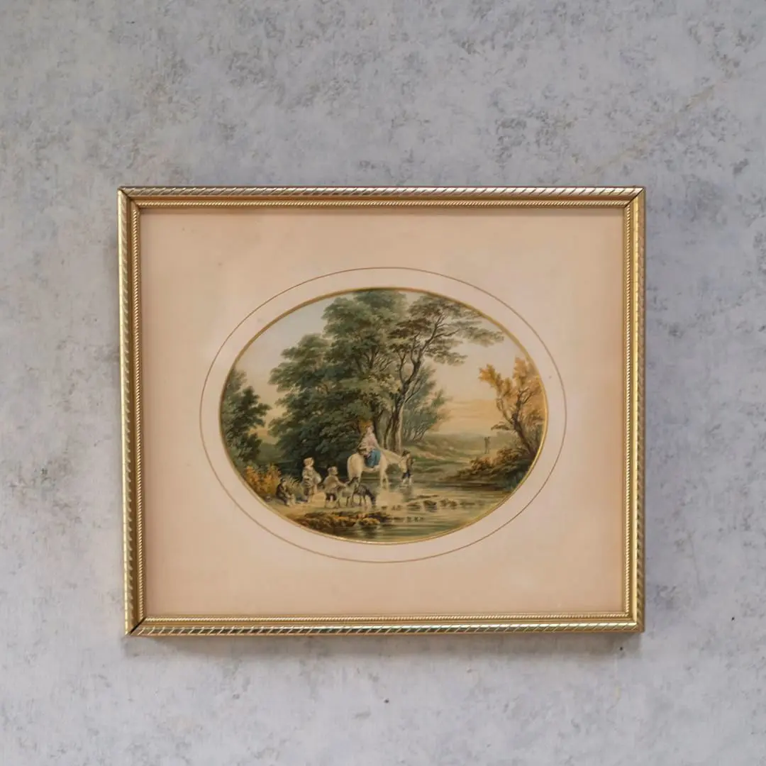 アンティーク リトグラフピクチャー 版画絵 イギリス