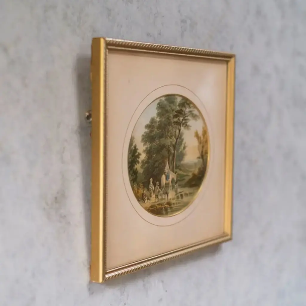 アンティーク リトグラフピクチャー 版画絵 イギリス4