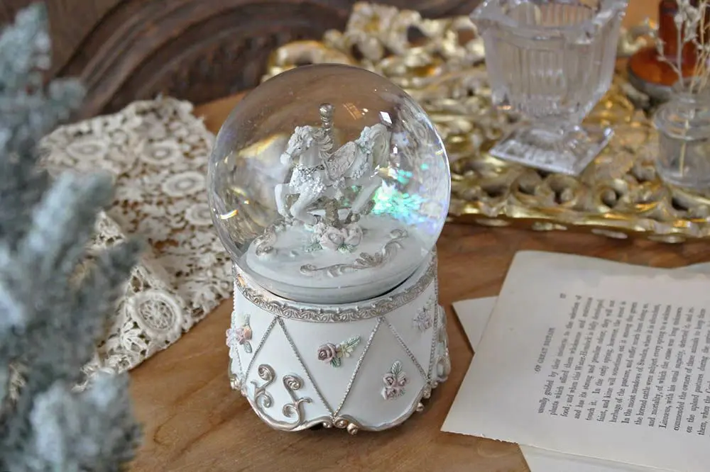 カルーセル・スノードームオルゴール インテリア雑貨