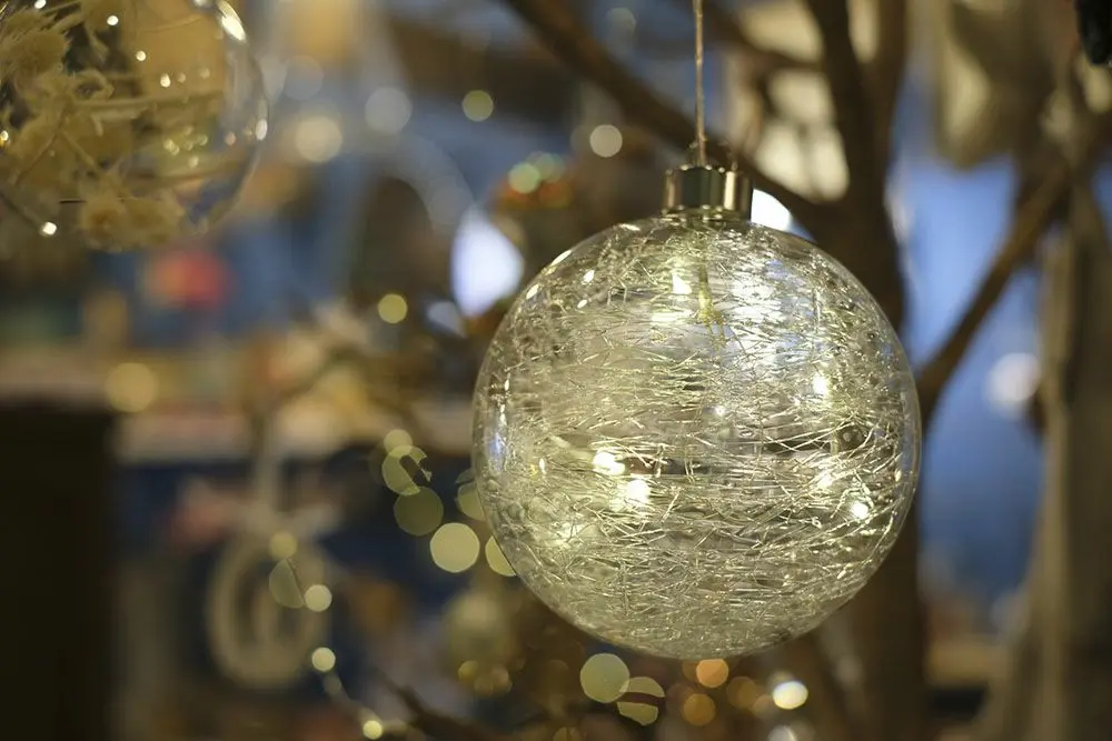 LEDオーナメント・グラスファイバーボール インテリア雑貨