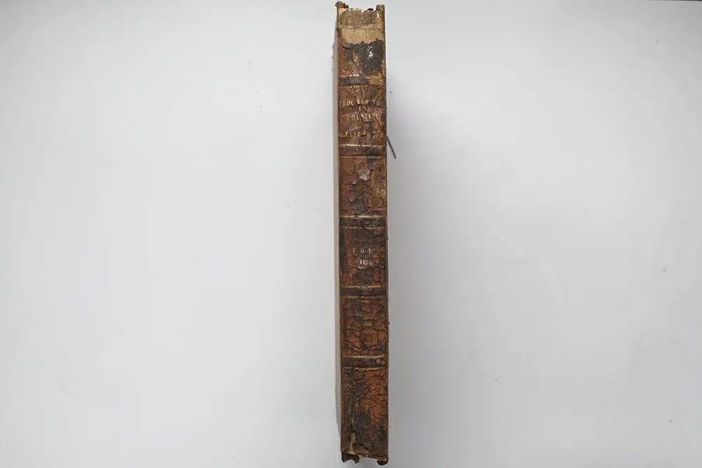 アンティークブック大判【PRPCEEDINGS IN CHANCERY】1830 イギリス19世紀の洋書 大きな古書3