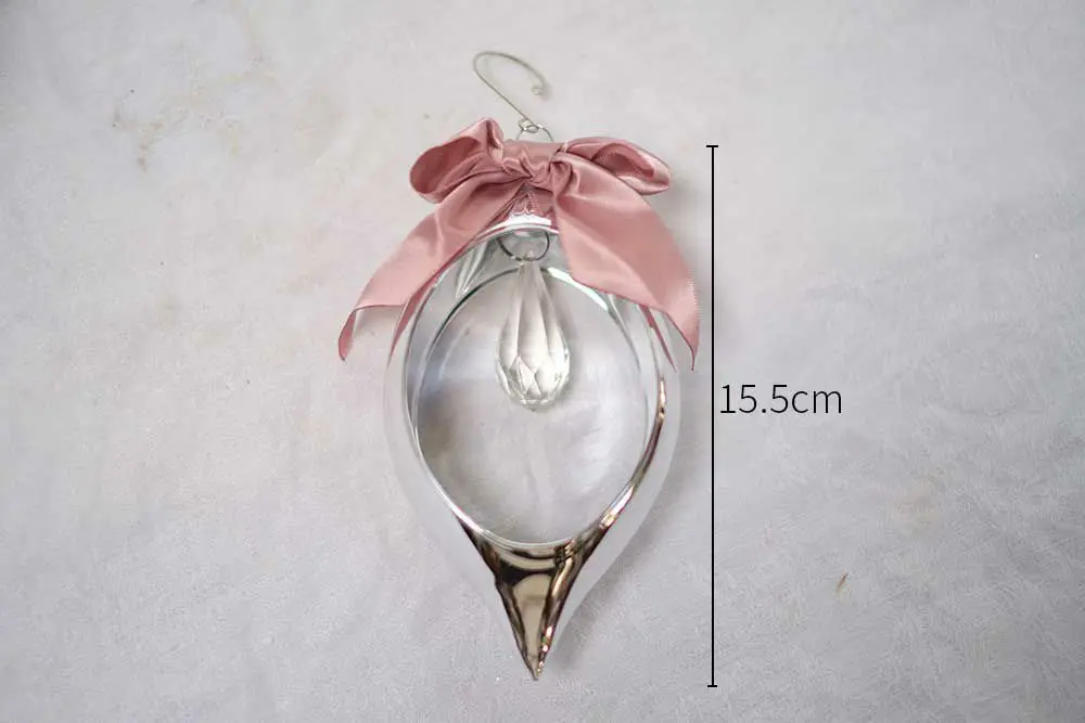 クリスマスオーナメント・ガラスドロップリボン インテリア雑貨3