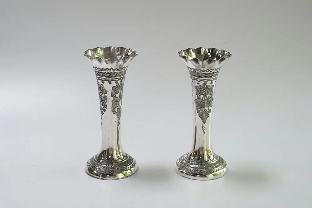 ヴィンテージ シルバープレートスピルベース イギリス エディンバラ WILSON&SHARP社1