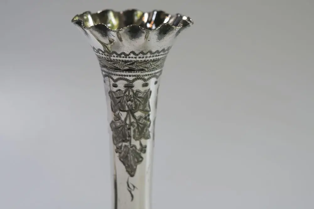 ヴィンテージ シルバープレートスピルベース イギリス エディンバラ WILSON&SHARP社2