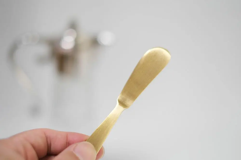 ブラス バターナイフ 真鍮 高級感あるゴールド1