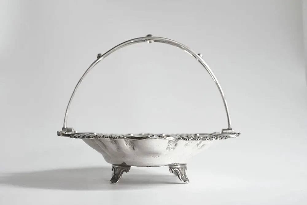 アンティークシルバープレート・フルーツバスケット/ヴィクトリアンA1 イギリス アンティーク雑貨1