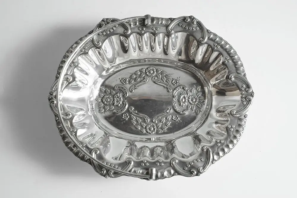 アンティークシルバープレート・フルーツバスケット/ヴィクトリアンA1 イギリス アンティーク雑貨3