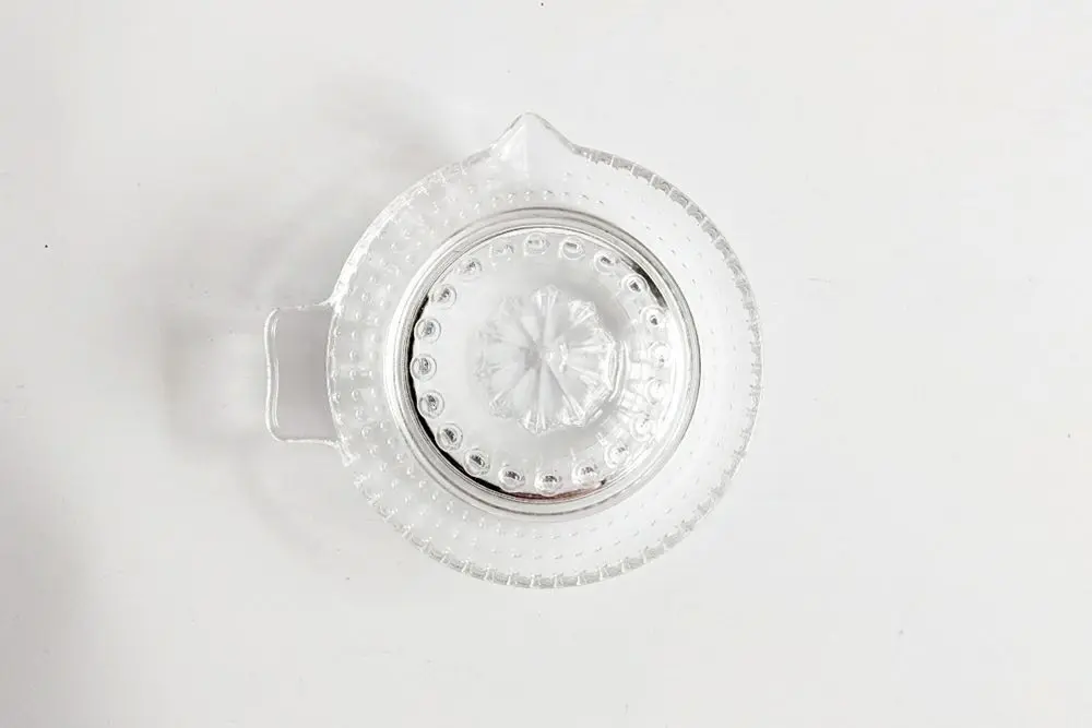 ヴィンテージ クリアガラスリーマ B フランス 古いガラスの果実絞り/アンティーク食器3