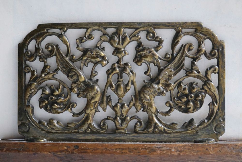 アンティーク レターラック ブラス ウッド ステーショナリー アンティーク雑貨2