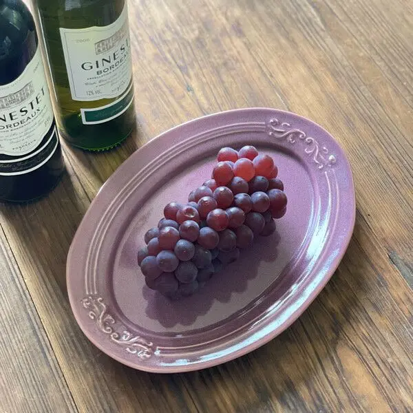 美濃焼 アカンサスオーバルプレート23cm おしゃれなカフェ風色合い綺麗なお皿 おしゃれな食器4