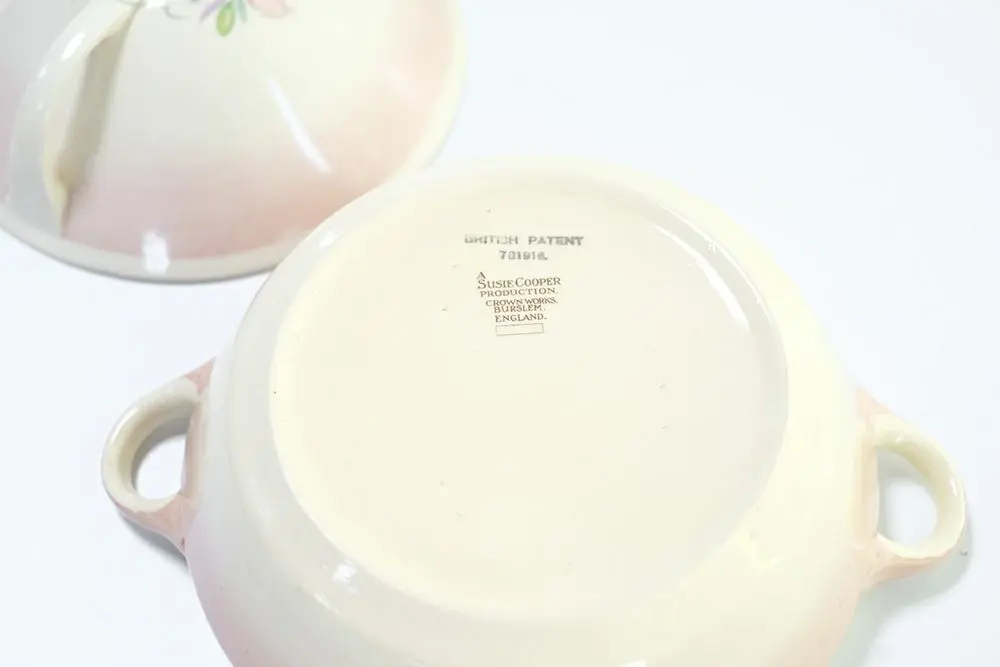 SUSIE COOPERチュリーン ドレスデンスプレー　イギリス スージークーパーの蓋付きディッシュ2