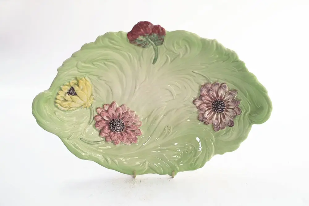 アンティーク ハンドペイントディッシュ / SHORTER & SON LTD　バルボティーヌを彷彿とさせるイギリス製の楕円皿/アンティーク食器