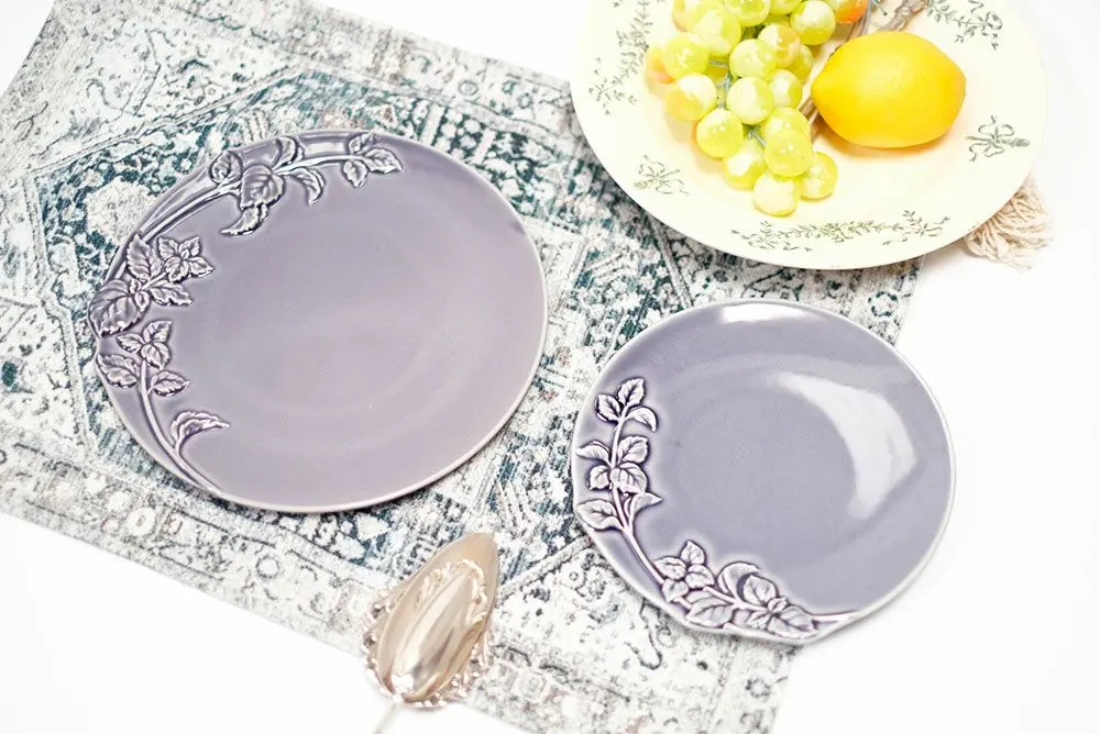 STUDIO M'(スタジオエム)/ミント 200プレート カフェ 洋皿 デザート皿 パープルグレー おしゃれな食器