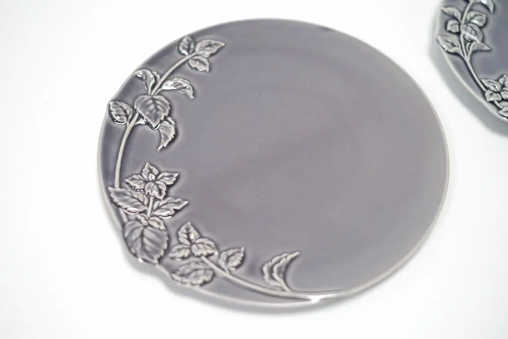 STUDIO M'(スタジオエム)/ミント 200プレート カフェ 洋皿 デザート皿 パープルグレー おしゃれな食器1