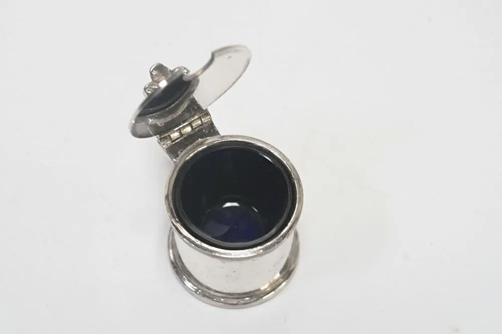 アンティーク マスタードポット スパイス入れ イギリス 蓋付 シルバープレート アンティーク雑貨4