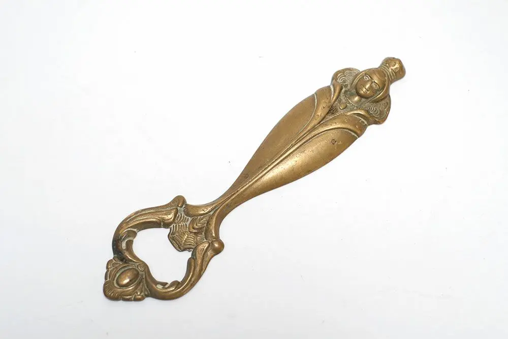 ヴィンテージ ブラスオープナー 真鍮製の栓抜き イタリア1