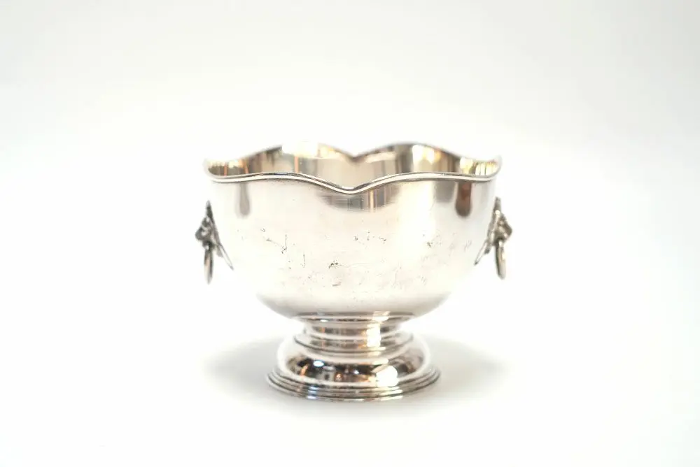 アンティーク プランターポット イギリス シルバープレート 獅子装飾 アンティーク雑貨1