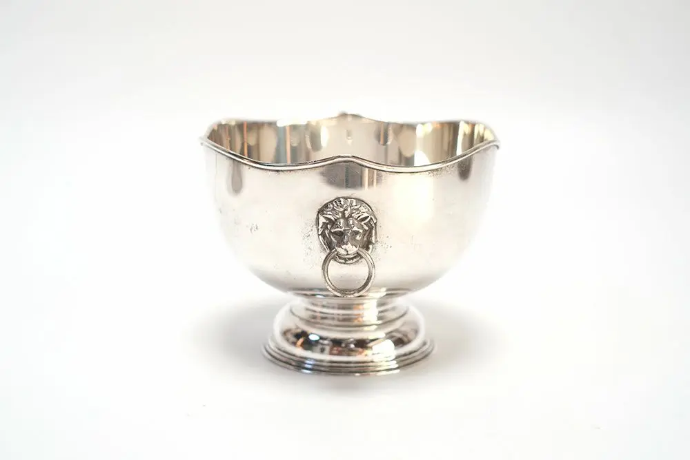 アンティーク プランターポット イギリス シルバープレート 獅子装飾 アンティーク雑貨2