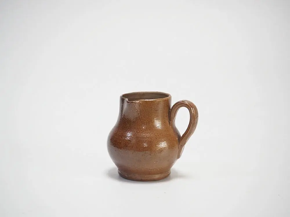 アンティークミルクポット フランス 温かみのある陶器製/アンティーク食器