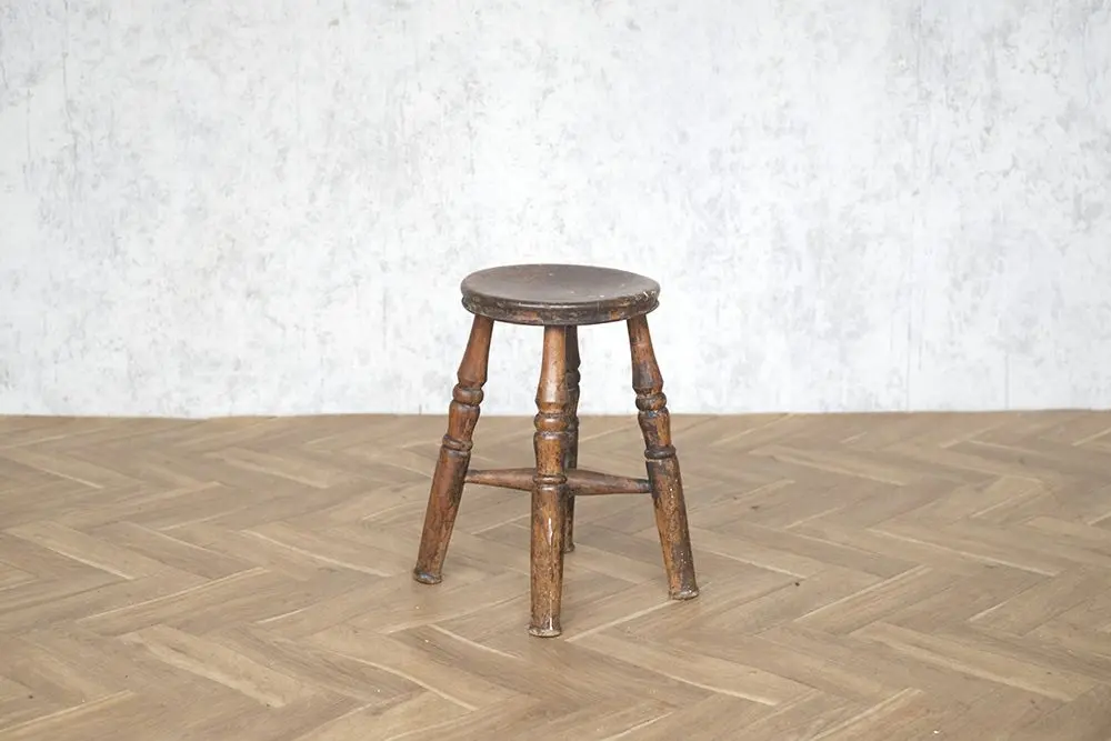 アンティークスツール イギリス 踏み台 フラワースタンド 椅子 高さ44cm/アンティーク家具1