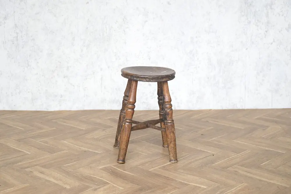 アンティークスツール イギリス 踏み台 フラワースタンド 椅子 高さ44cm/アンティーク家具