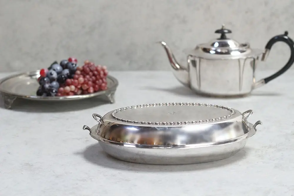 アンティークアントレディッシュ イギリス　シルバープレート JAMES DIXON & SONS
