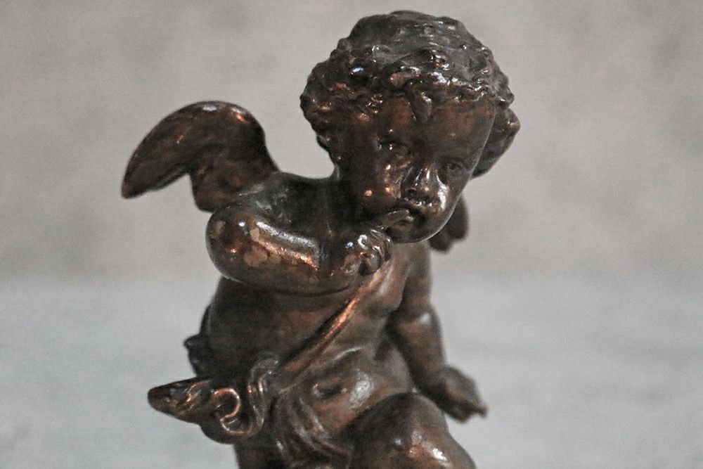 アンティークエンジェルオブジェ フランス 天使の置物 アンティーク雑貨1