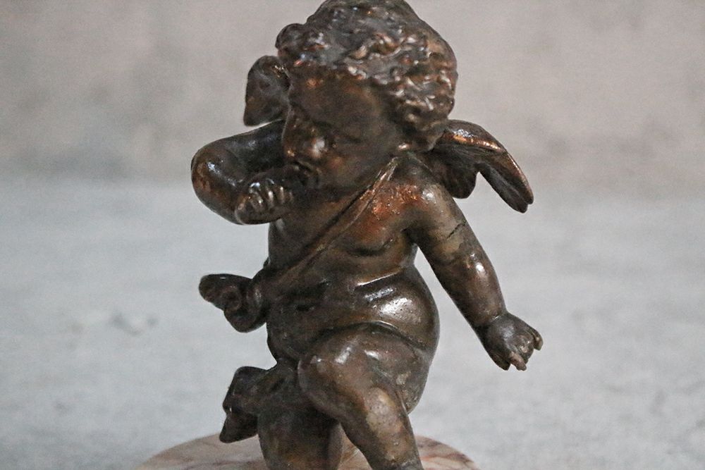 アンティークエンジェルオブジェ フランス 天使の置物 アンティーク雑貨3