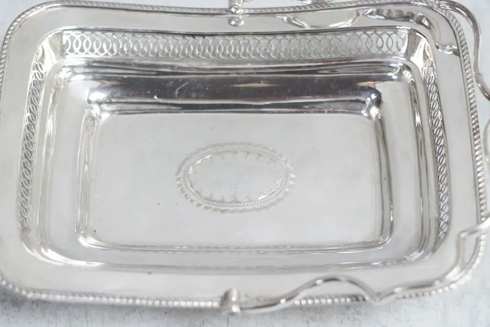 アンティーク シルバープレートフルーツバスケット イギリスJames Deakin & Sons
2