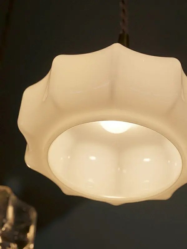 ミルクガラスシェードランプ アーロットL 照明 ペンダントライト インテリア雑貨1