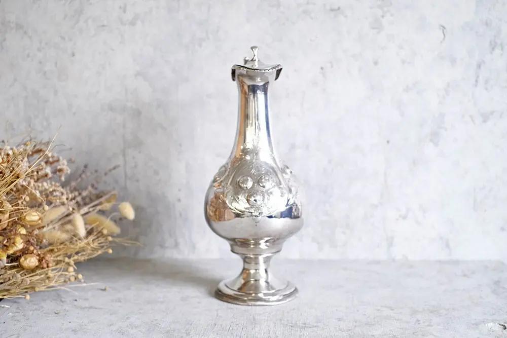 アンティークホットウォーターポット イギリス シルバープレート 獅子のフィニアル3