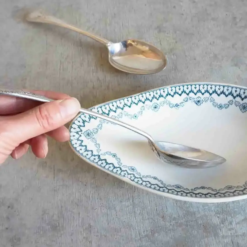 アンティーク シルバープレート ディナースプーン イギリス WALKER & HALL アンティークカトラリー2