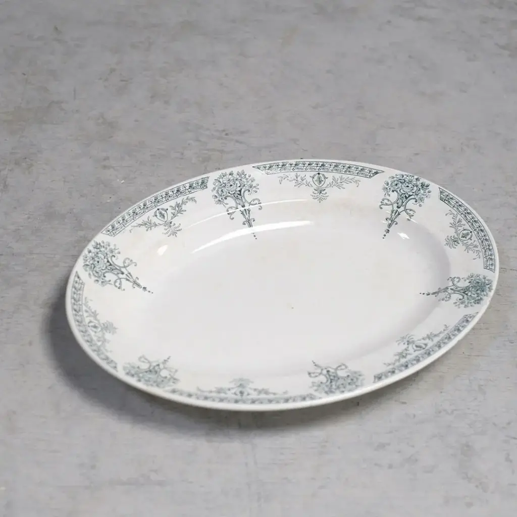 アンティークオーバルプレート リュネヴィル(Lunéville) フランス 楕円皿/アンティーク食器3