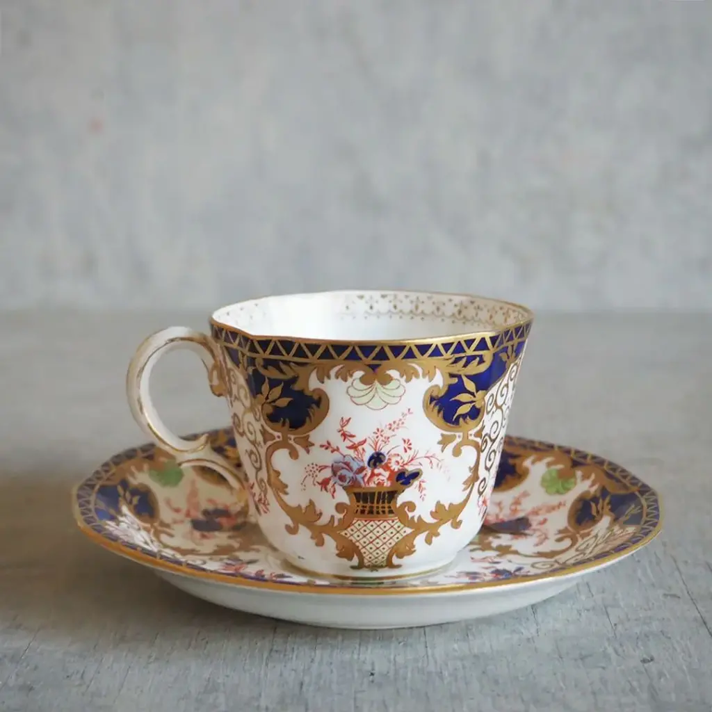 アンティークRoyal Crown Derby カップ&ソーサ イギリス ロイヤルクラウンダービー/アンティーク食器2