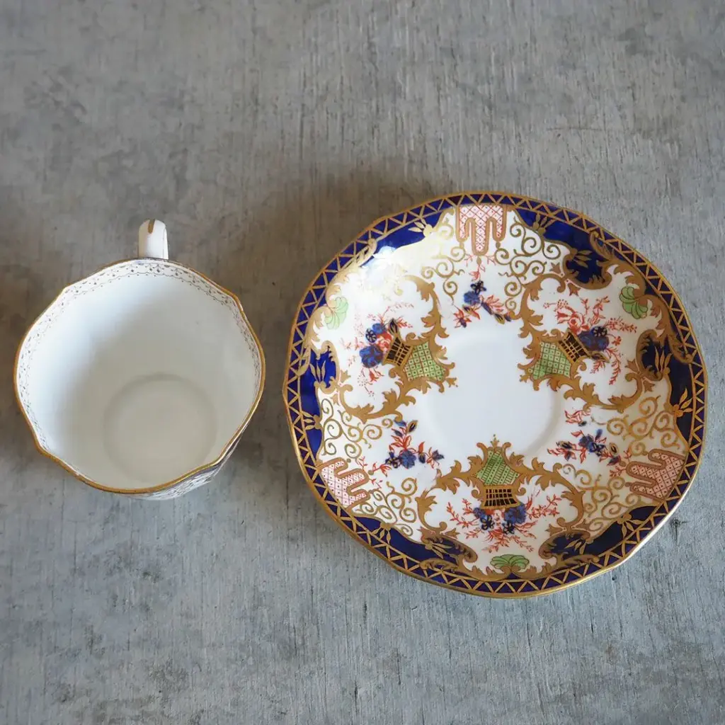 アンティークRoyal Crown Derby カップ&ソーサ イギリス ロイヤルクラウンダービー/アンティーク食器3