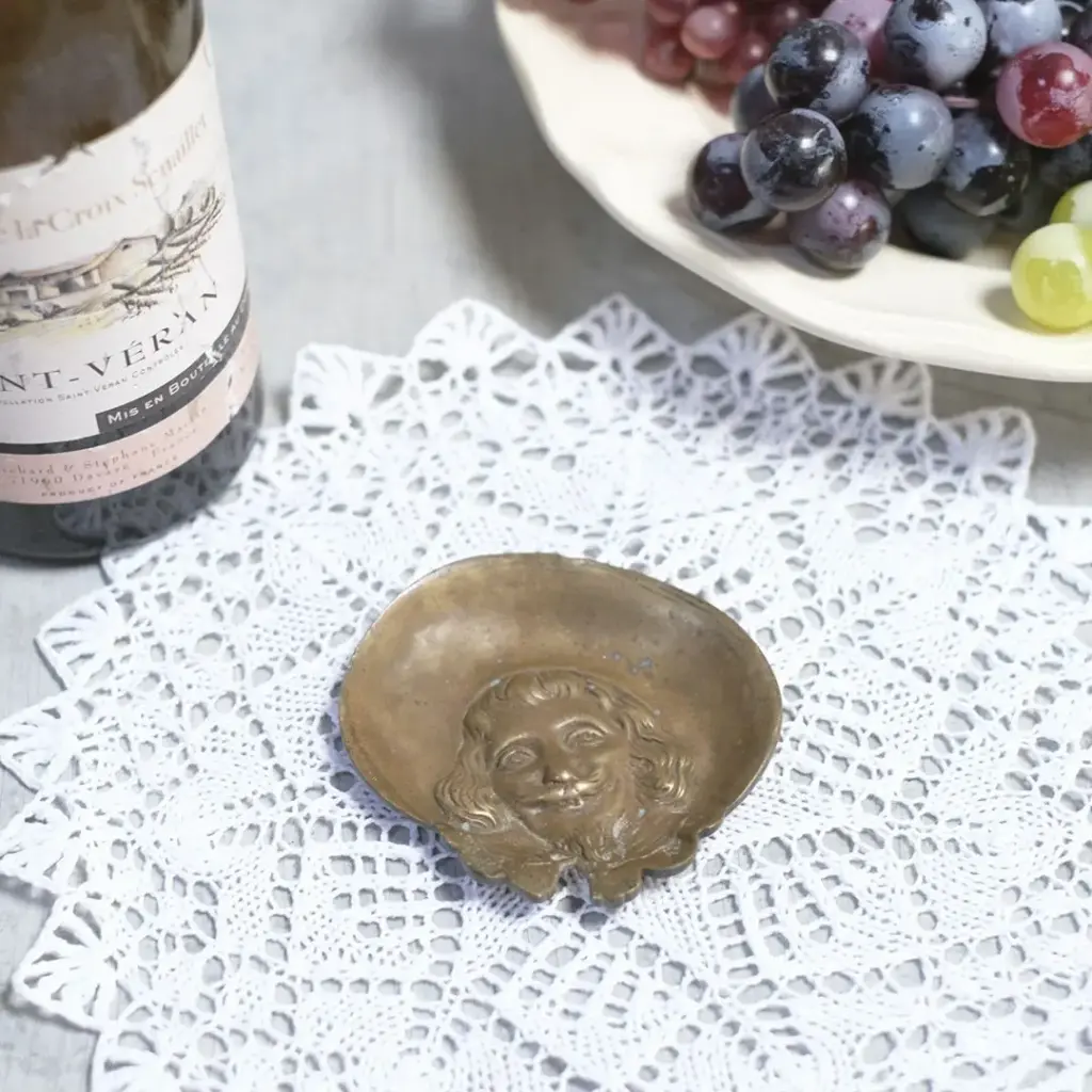 アンティーク ミニトレイ イギリス 真鍮 アクセサリートレイ アンティーク雑貨