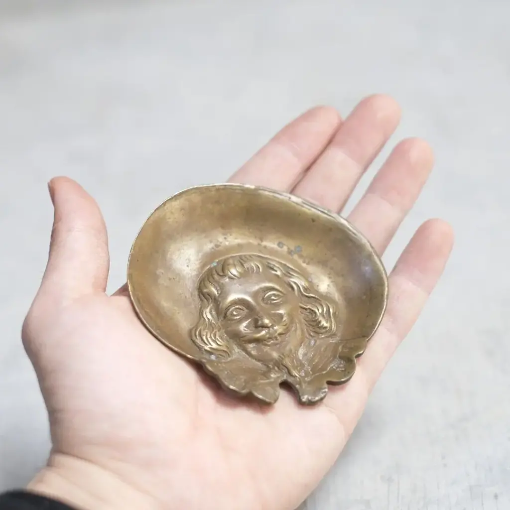 アンティーク ミニトレイ イギリス 真鍮 アクセサリートレイ アンティーク雑貨1