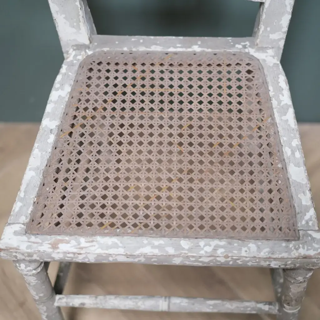 アンティーク ケーンシートチェア フランス シャビーシック 椅子/アンティーク家具4