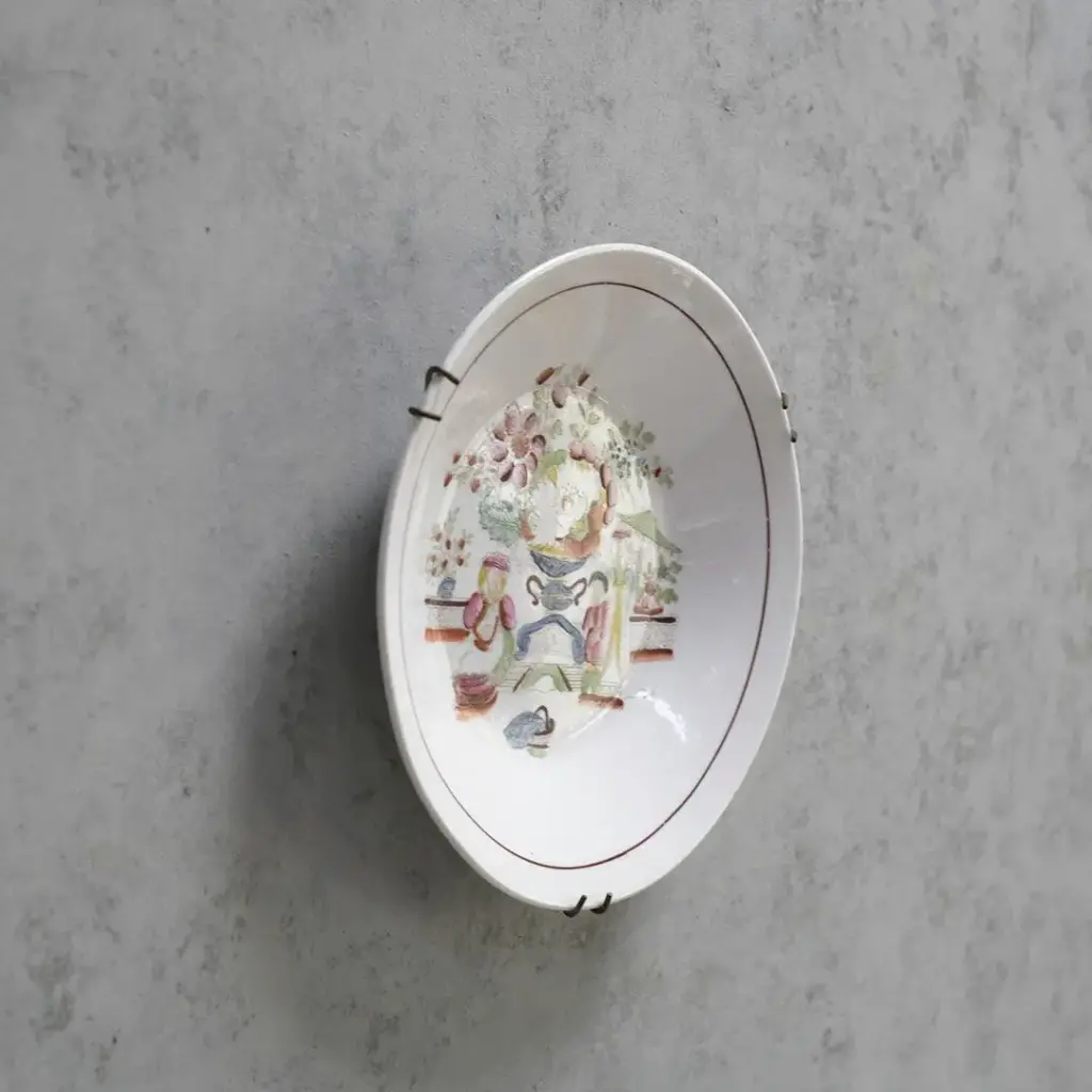 アンティーク皿 ヨーロッパ ハンドペイント 絵皿/アンティーク食器4