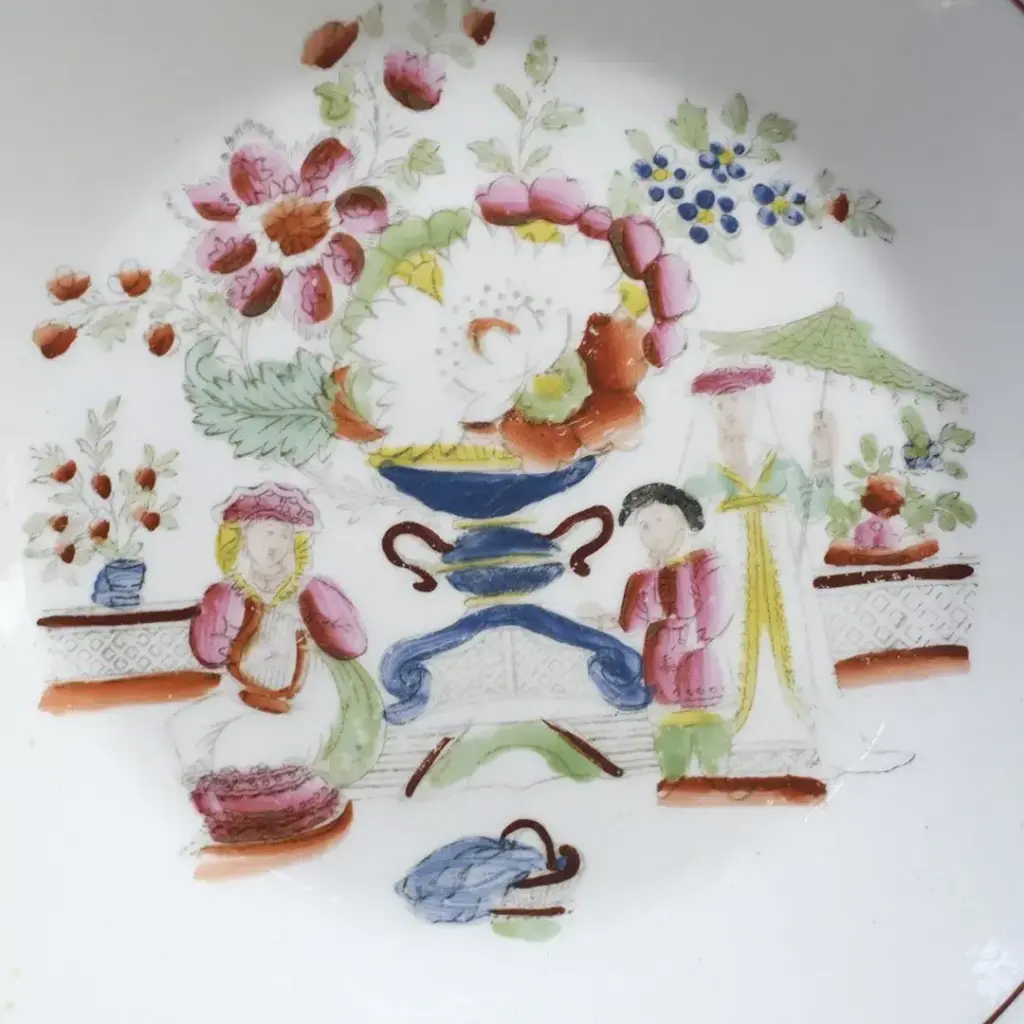 アンティーク皿 ヨーロッパ ハンドペイント 絵皿/アンティーク食器1