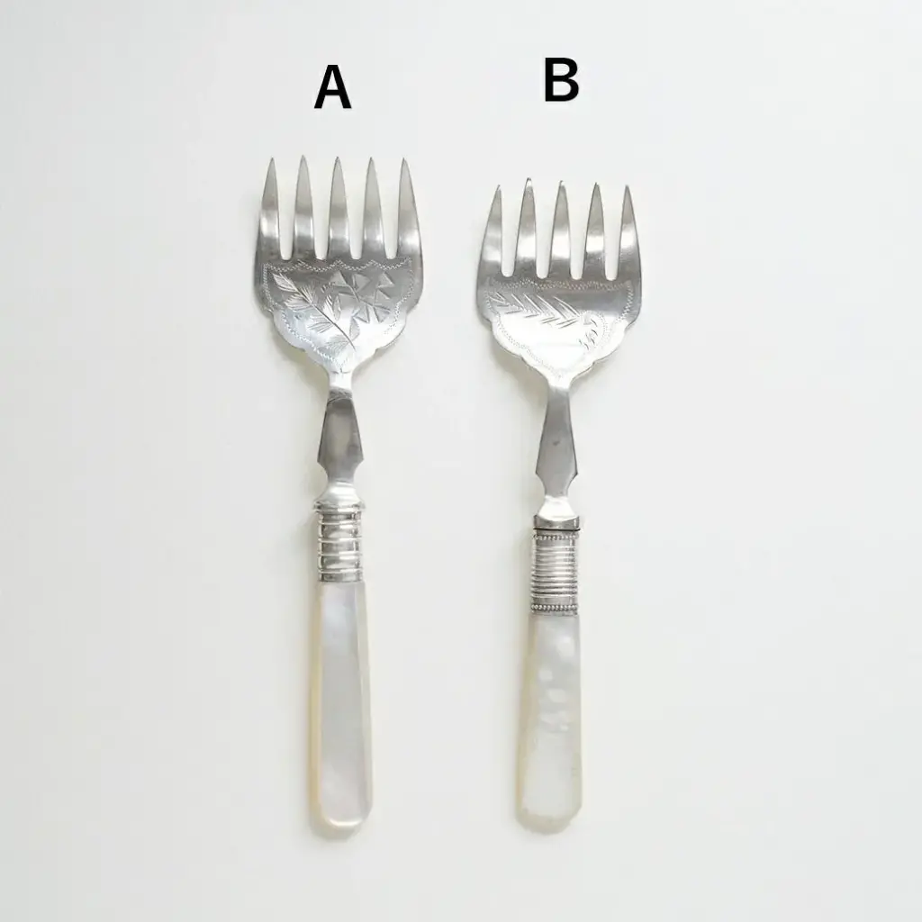 アンティーク マザーオブパール サーディンフォーク イギリス 白蝶貝のカトラリー3