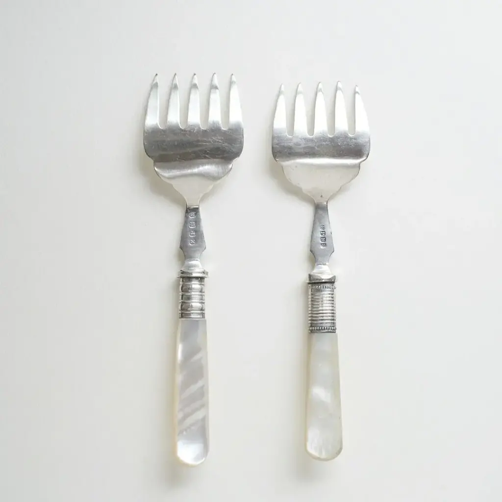 アンティーク マザーオブパール サーディンフォーク イギリス 白蝶貝のカトラリー4