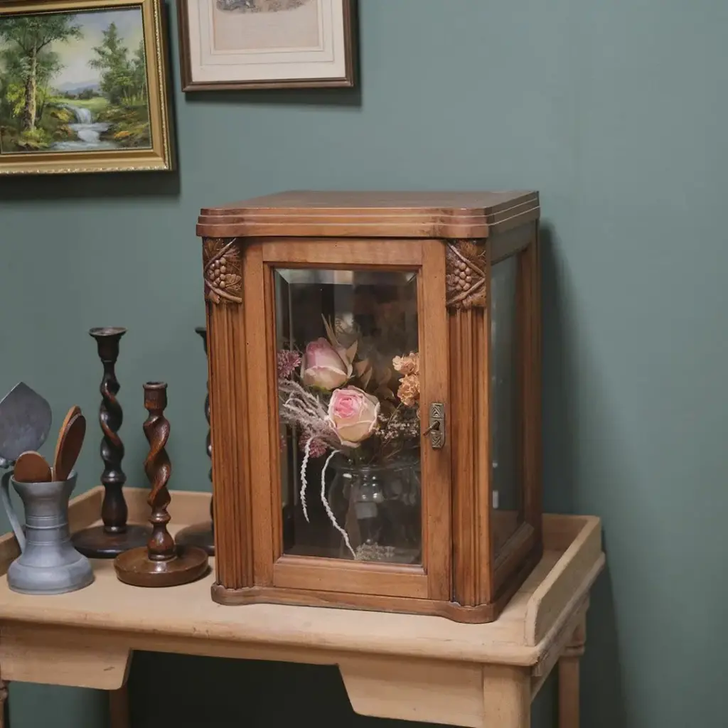 アンティーク 卓上ショーケース フランス ディスプレイケース/アンティーク家具