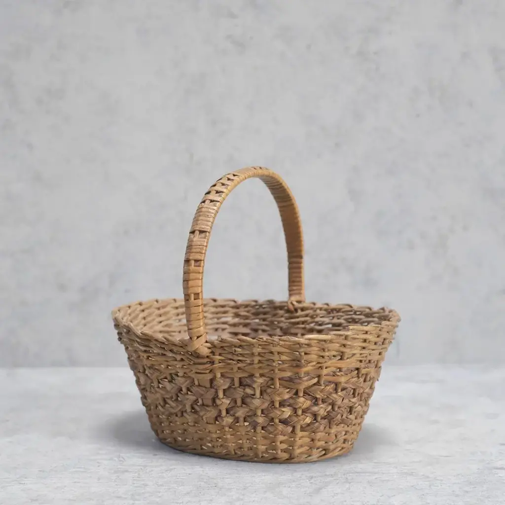 アンティークミニパニエ フランス 手編み籠 ウィローバスケット アンティーク雑貨2