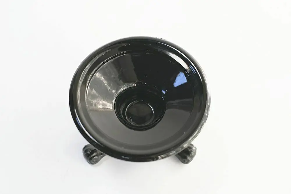 アンティークガラスコンポート 猫足 透かし装飾 フランス アンティーク雑貨4