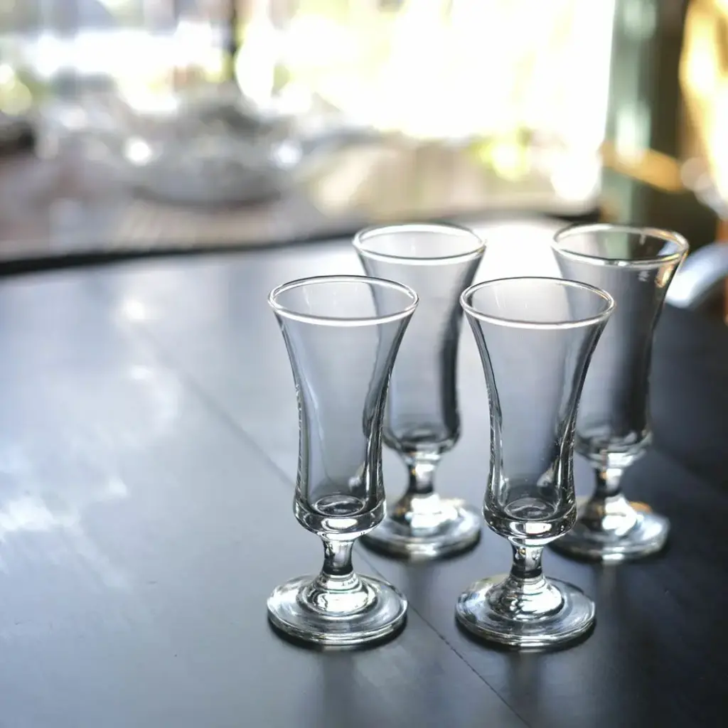 ヴィンテージアペリティフグラス フランス 食前酒グラス 吹きガラス